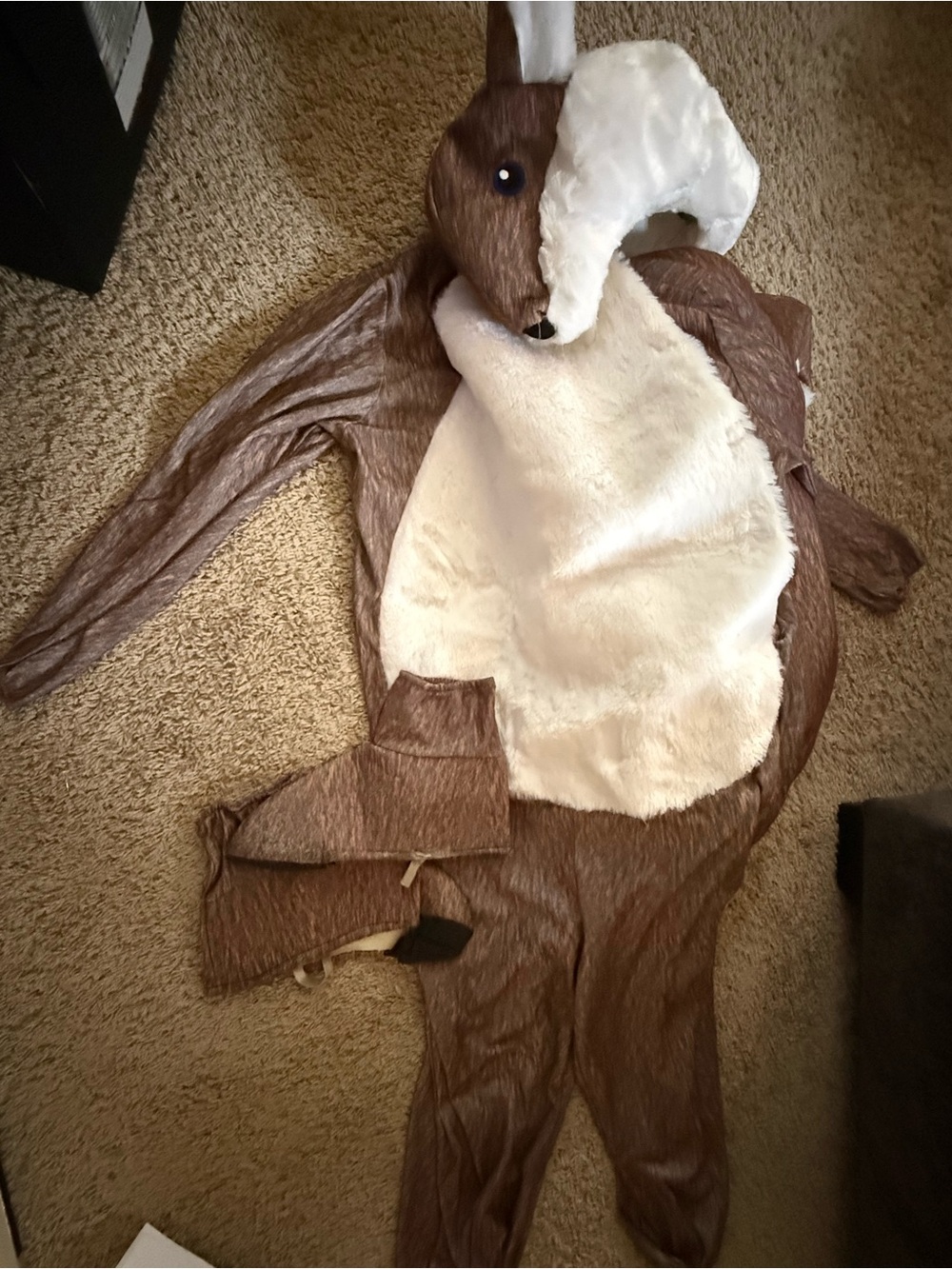 One size fits all Brown and Cream Animal Costume - Plush One-Piece
